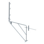 Echafaudage de façade acier l 1,50m avec traversée pour mur de 0,35m