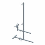 Garde-corps universel fixation serre-joint pour panne 25cm débord 1,5m
