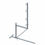 Echafaudage de toit acier de base 1 niveau débord 45cm et garde-corps
