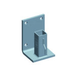 Support L 355 pour potelet carré 30x30mm (hors fixation)
