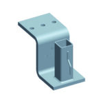 Support Z 355 pour potelet carré 30x30mm (hors fixation)