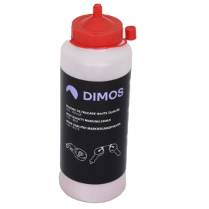 Bouteille de poudre de traçage Dimos, rouge.