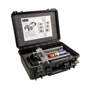 Open case containing material and instructions manual.