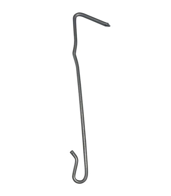 Black metal hook for mesh