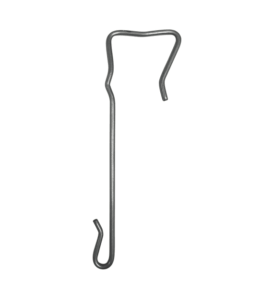 Metallhaken für Gartenwerkzeuge.