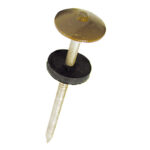Pte Parapluie Annelée Galva rouge 65x3.7mm rondelle RAL3013-Bte 100
