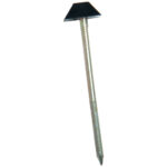 Pte Tête Plastique Pyramidale Noir Annelée Bichromatée 65x3.0mm-Box 50