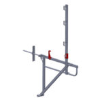 Echafaudage de toit OSSMAN® avec traversée pour mur de 0,85m