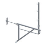 Echafaudage de toit alu avec traversée pour mur de 0,85m