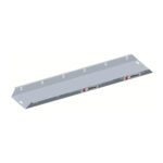 Plancher alu bac droit L 3m l 60cm avec 2 plinthes intégrées