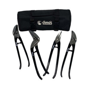 Set of pliers with black storage case.