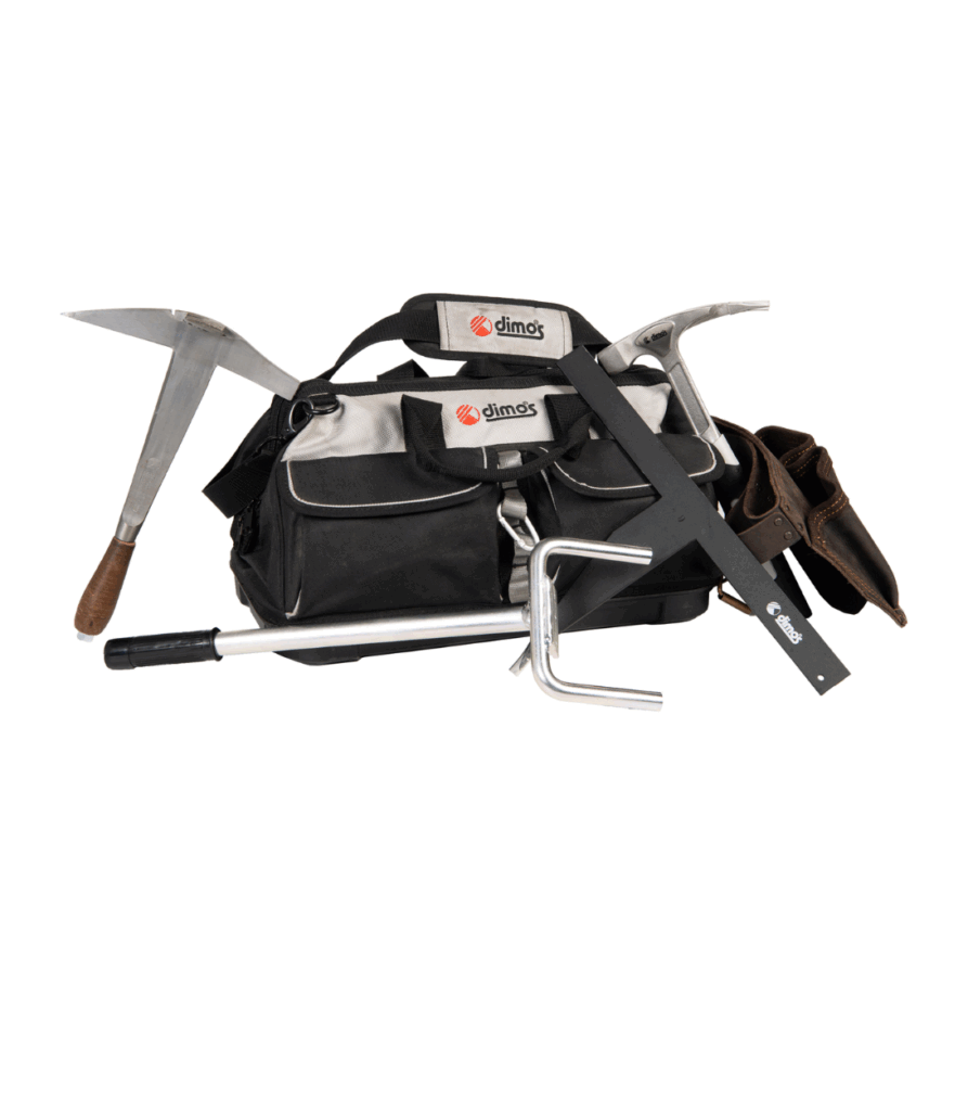 Werkzeugtasche mit Dachwerkzeugen