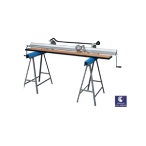 Folding machine on trestles.