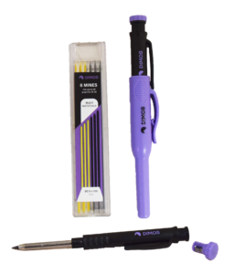 Telescopic mechanical pencil &amp; refill pack of 6 expert leads - 155666